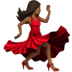 💃🏾 woman dancing: medium-dark skin tone display on Apple